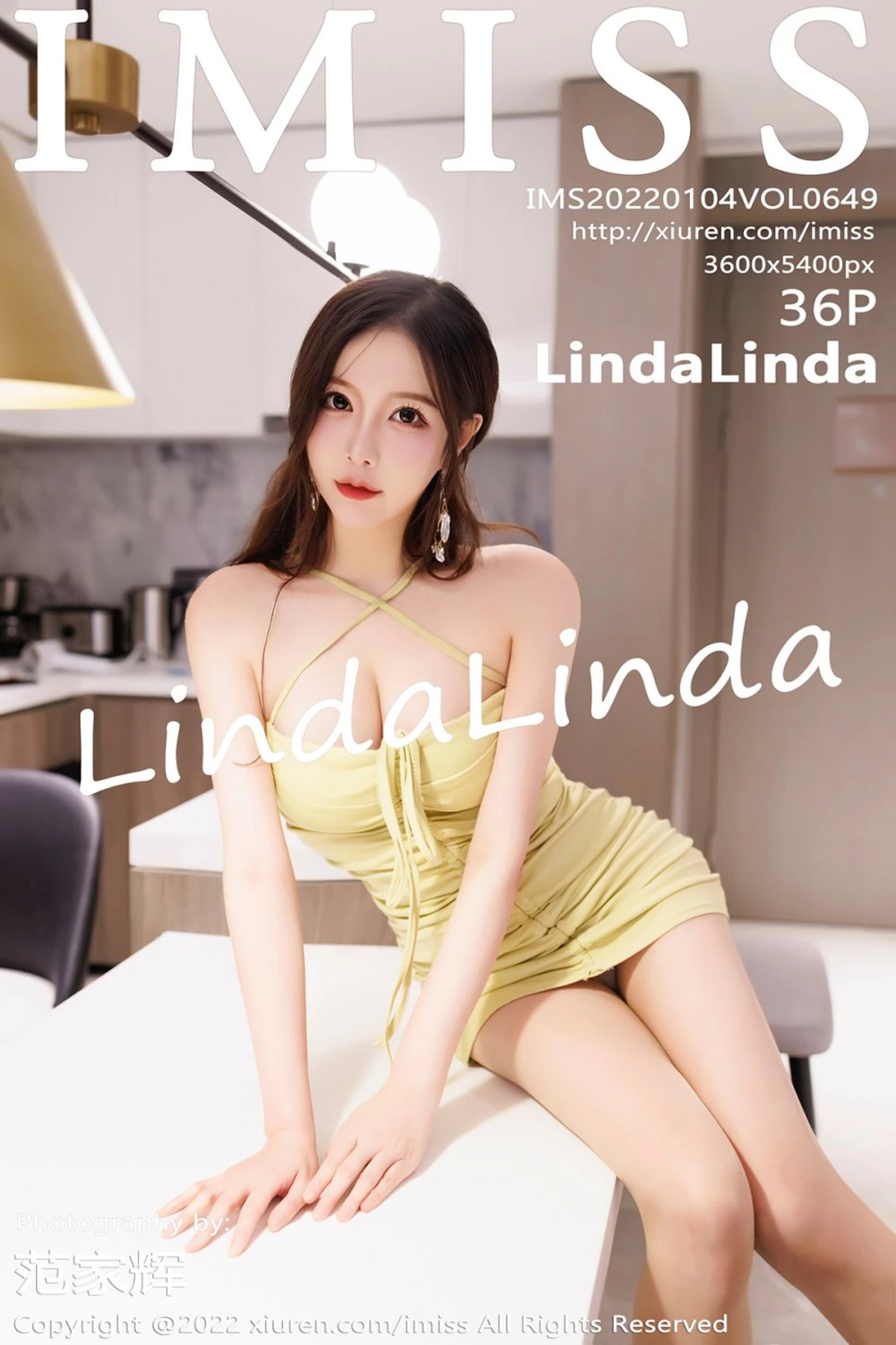 [IMISS爱蜜社]Vol.649_模特LindaLinda私房低胸连身裙半脱露蕾丝内衣丰满诱惑写真36P-秀人网 - XiuRen.Space